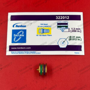 322012 SATURN SINGLE NOZZLE BR,GRN&PUR,.012DIAX.050