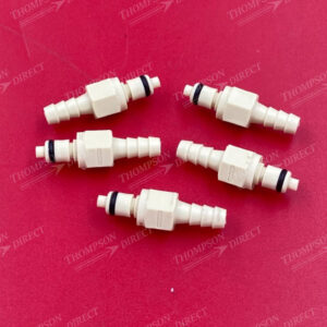 EW-06364-45 QUICK- DISCONNECT HOSE BARB INSERT; VALVED, 1/4 IN. TUBE ID, 1/8 IN. FLOW SIZE,  PP