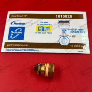 1015820 NOZZLE,90,DUAL15,.020DIA,BRN&BEI